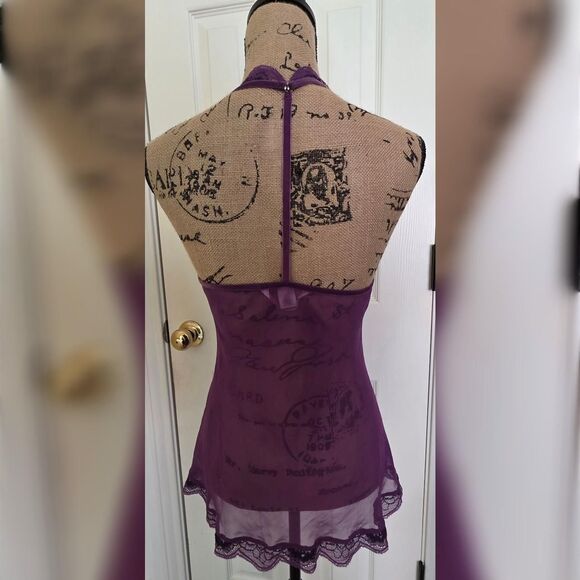 Vintage Victoria's Secret "Very Sexy" Halter Babydoll Lingerie - 36C - Picture 2 of 4